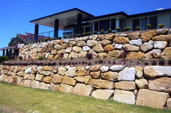 Residential Wall—Australian Rock Walls in Burleigh Heads, QLD