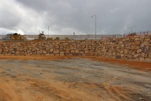 IMANZ Netball Stadium—Australian Rock Walls in Burleigh Heads, QLD