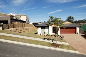 Street Scape—Australian Rock Walls in Burleigh Heads, QLD