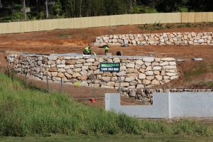 Subdivision—Australian Rock Walls in Burleigh Heads, QLD